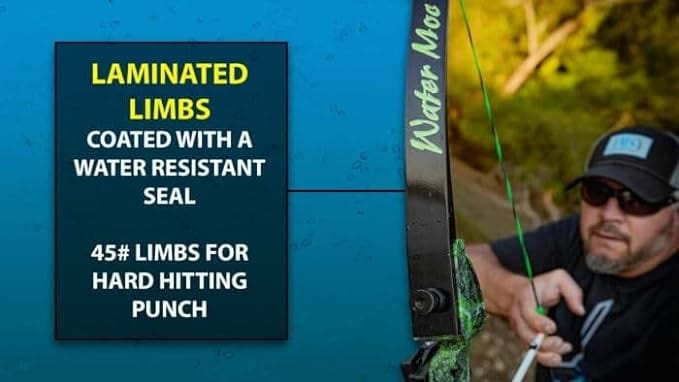 AMS Bowfishing Water Moc Recurve Bowfishing Kit- Right Hand - Complete Bow Kit - Premium Bowfishing from AMS Bowfishing - Just $349.99! Shop now at Prepared Bee