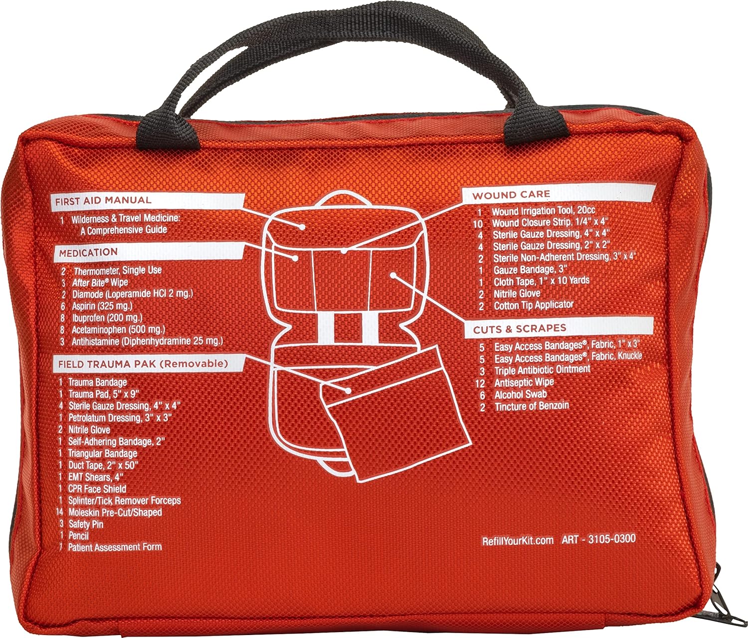 Adventure Medical Kits Sportsman Series 300 First Aid Kit - Accommodates 6 people for 7 days - Premium Medical Kits from Adventure Medical Kits - Just $89.99! Shop now at Prepared Bee
