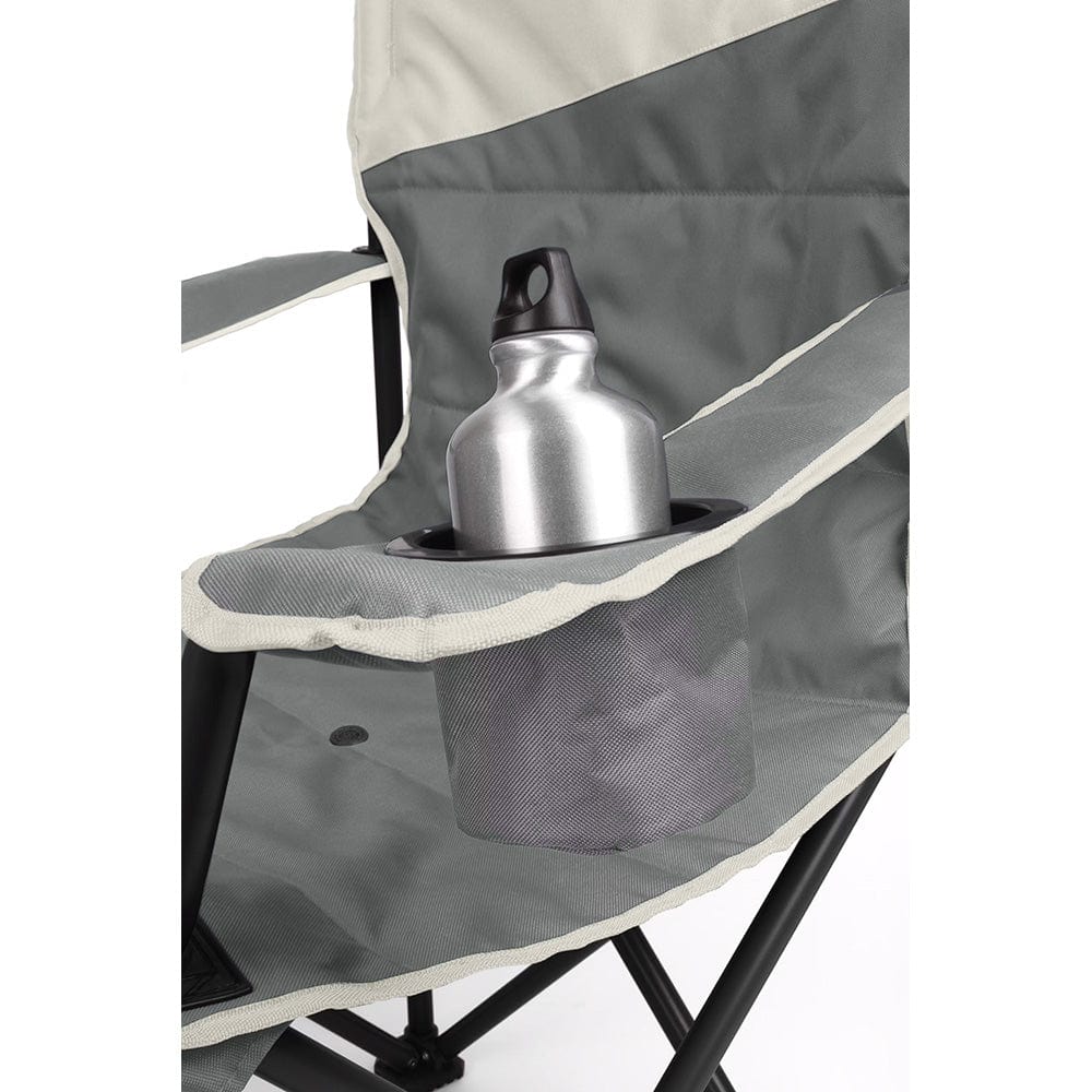 Coleman Big & Tall Quad Camping Chair - Grey - Premium Outdoor from Coleman - Just $64.65! Shop now at Prepared Bee