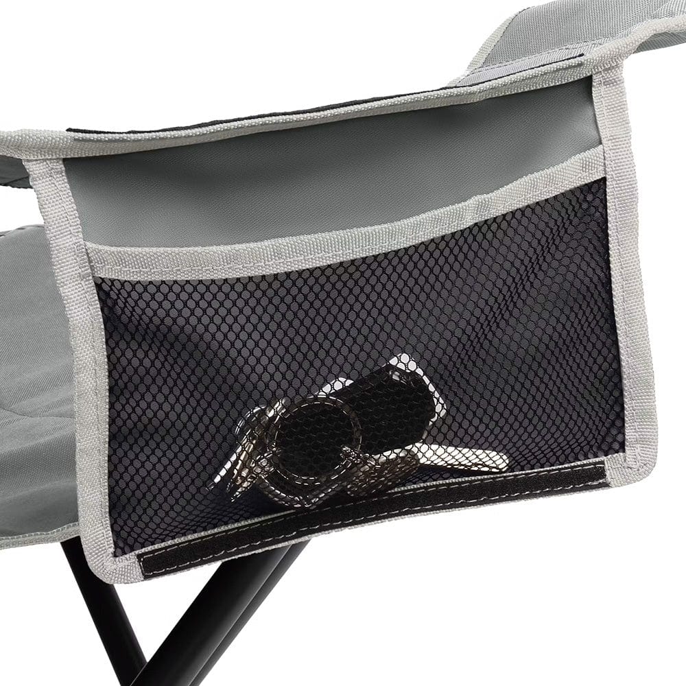 Coleman Big & Tall Quad Camping Chair - Grey - Premium Outdoor from Coleman - Just $64.65! Shop now at Prepared Bee