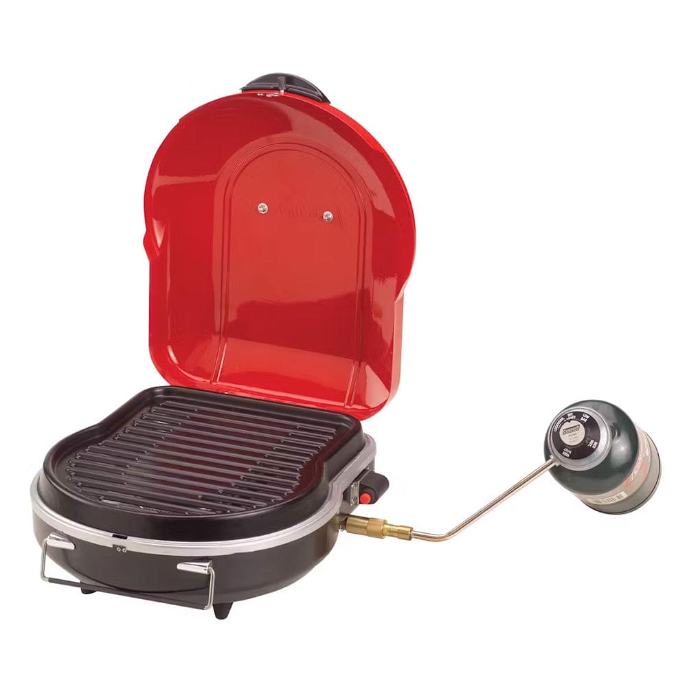 Coleman Fold N Go™+ Propane Grill - Red - Premium Outdoor from Coleman - Just $138.14! Shop now at Prepared Bee