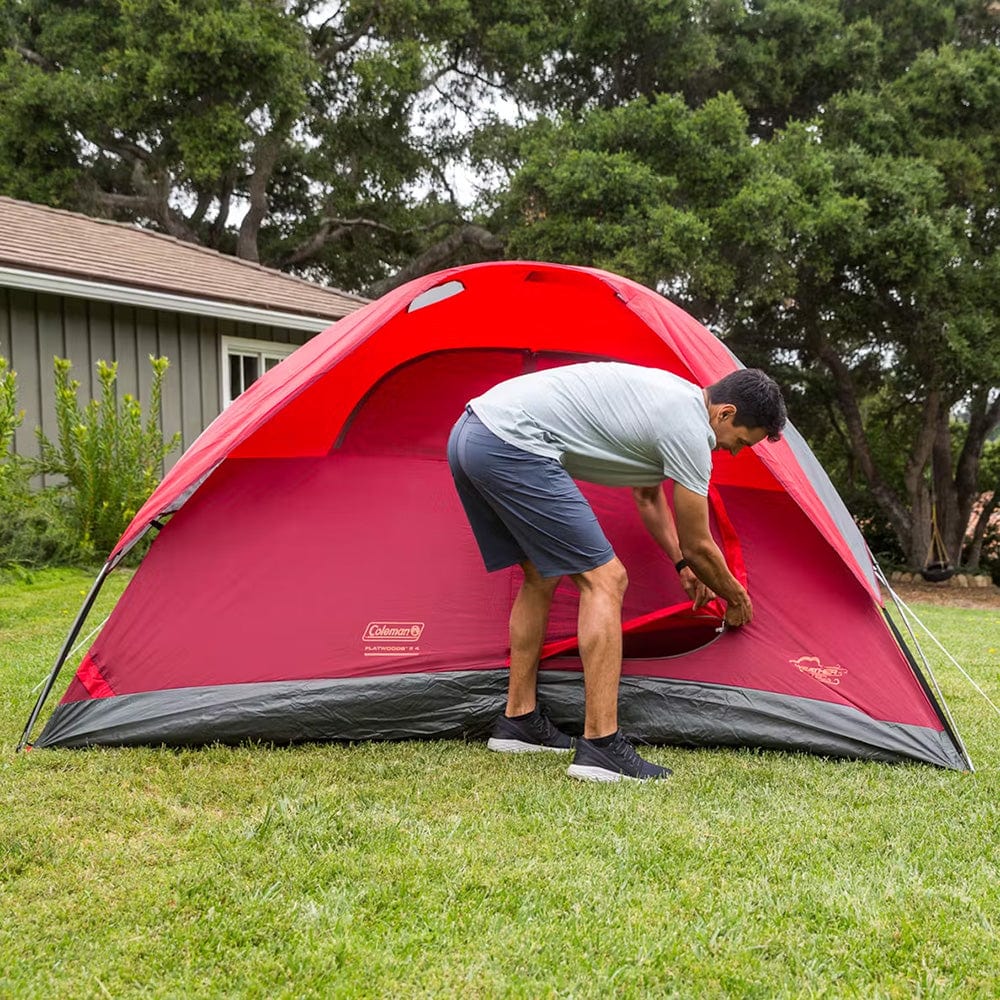 Coleman 6-Person Flatwoods II™ Lightweight Dome Camping Tent - Red - Premium Outdoor from Coleman - Just $101.10! Shop now at Prepared Bee