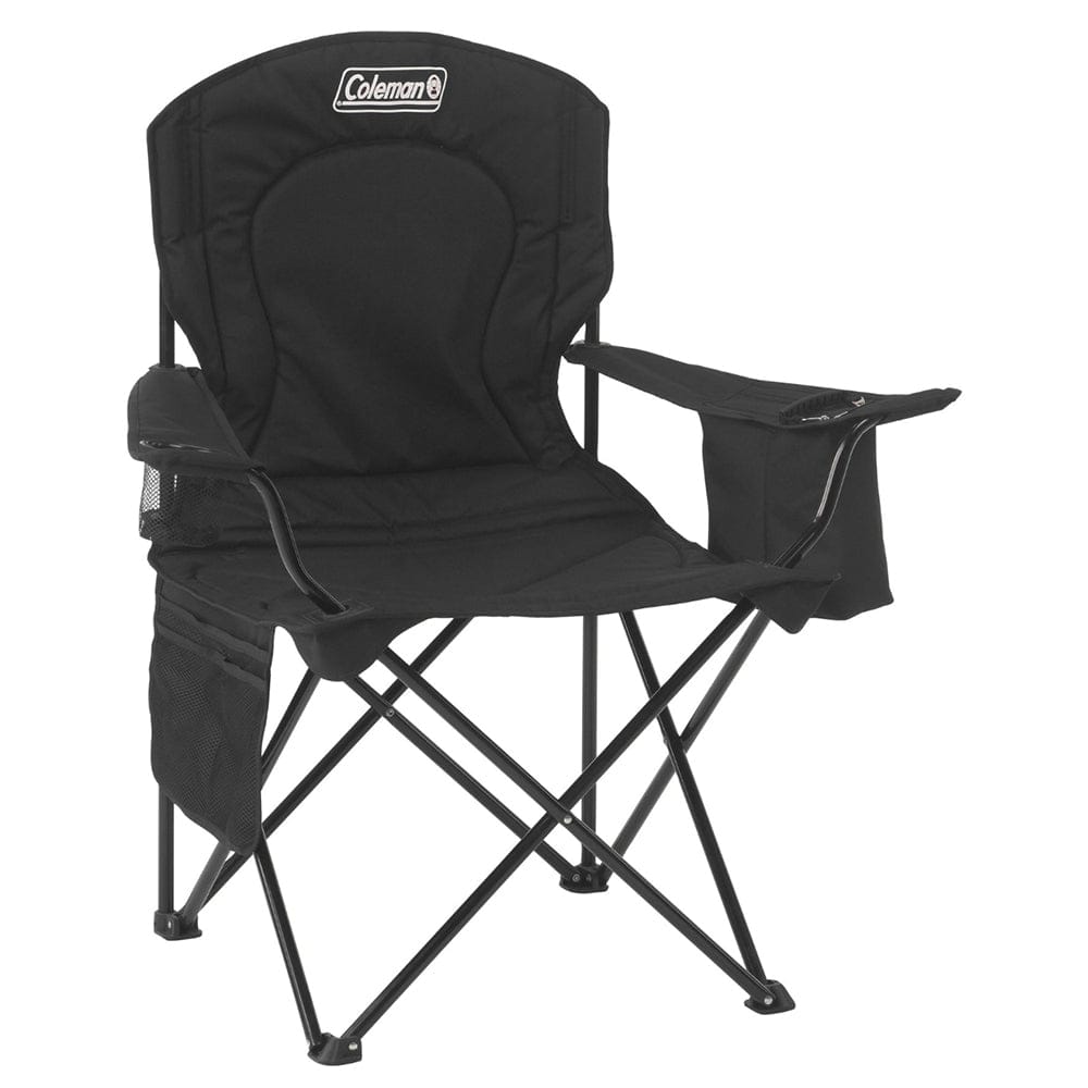 Coleman Cooler Quad Chair - Black - Premium Outdoor from Coleman - Just $53.99! Shop now at Prepared Bee