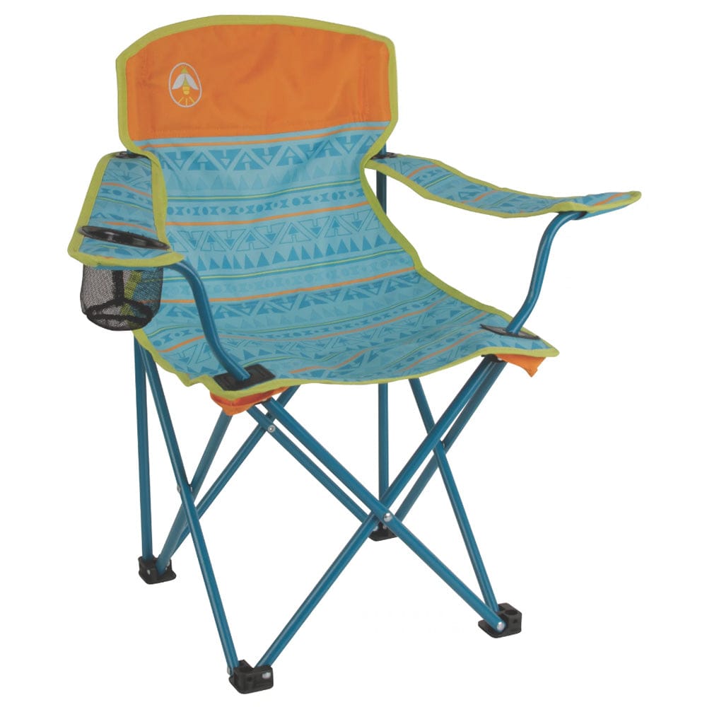 Coleman Kids Quad Chair - Teal - Premium Outdoor from Coleman - Just $26.48! Shop now at Prepared Bee