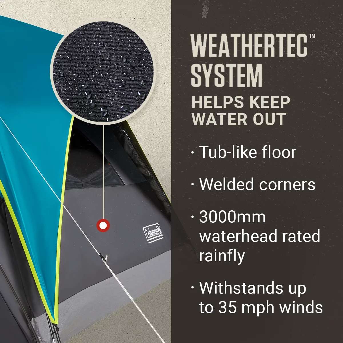 Coleman Carlsbad DarkRoom Dome Camping Tent with Screen Room - Blocks 90% of Sunlight - Weatherproof Tent with Easy Setup - Premium Tents from Coleman - Just $235.99! Shop now at Prepared Bee