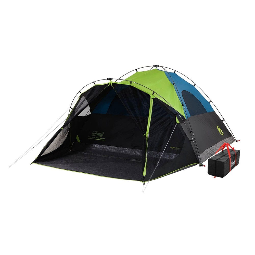 black room tent Coleman Carlsbad DarkRoom Dome Camping Tent with Screen Room - Blocks 90% of Sunlight
