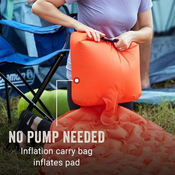 Coleman Kompact Premium Sleeping Pad: Self-Inflating, Ultra-Comfortable Camp Mat with Built-In Air Valve, Lightweight & Portable - Includes Carry Bag, No Pump Required - Premium Sleeping Bags from Coleman - Just $119.99! Shop now at Prepared Bee