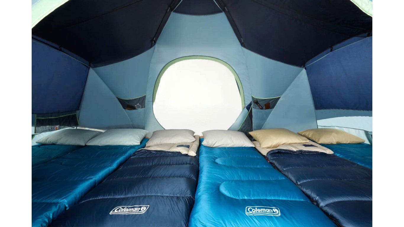 Coleman Skydome XL 10-Person Family Dome Camping Tent with 5 Minute Setup, Fits 3 Queen Airbeds, Blue Nights - Premium Tents from Coleman - Just $309.99! Shop now at Prepared Bee