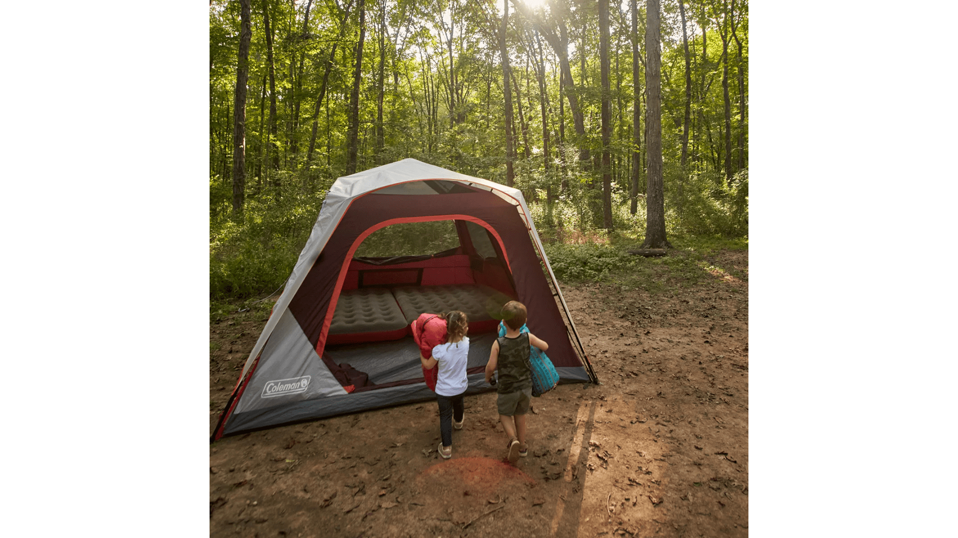 Coleman Skylodge 10-Person Instant Camping Tent With Weatherproof Screen Room - Blackberry - Premium Tents from Coleman - Just $339.99! Shop now at Prepared Bee