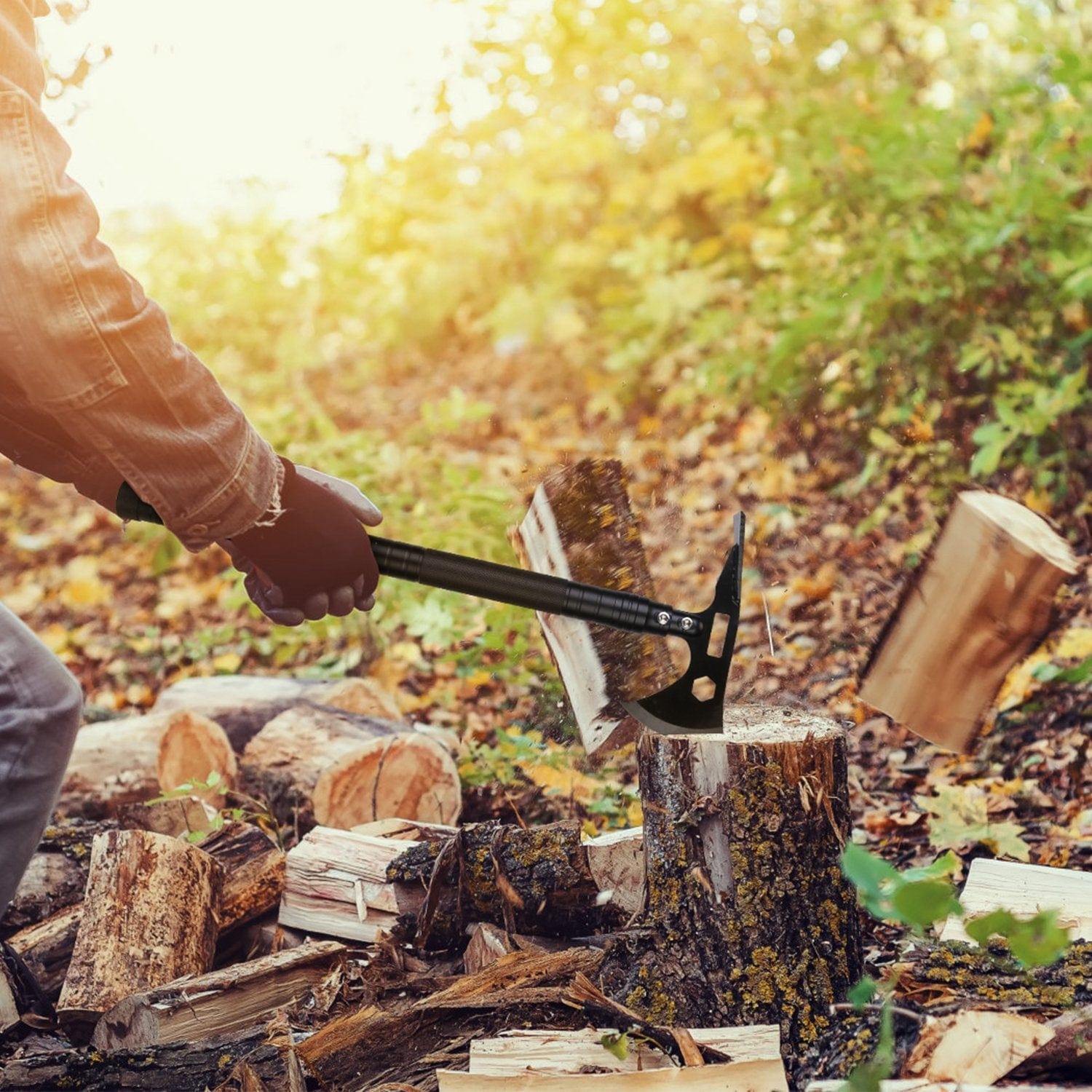 Ultimate Multifunctional Shovel Axe Set for Camping and Survival - Emergency Survival Gear With Extension Handles - Premium Tools from Prepared Bee - Just $56.83! Shop now at Prepared Bee