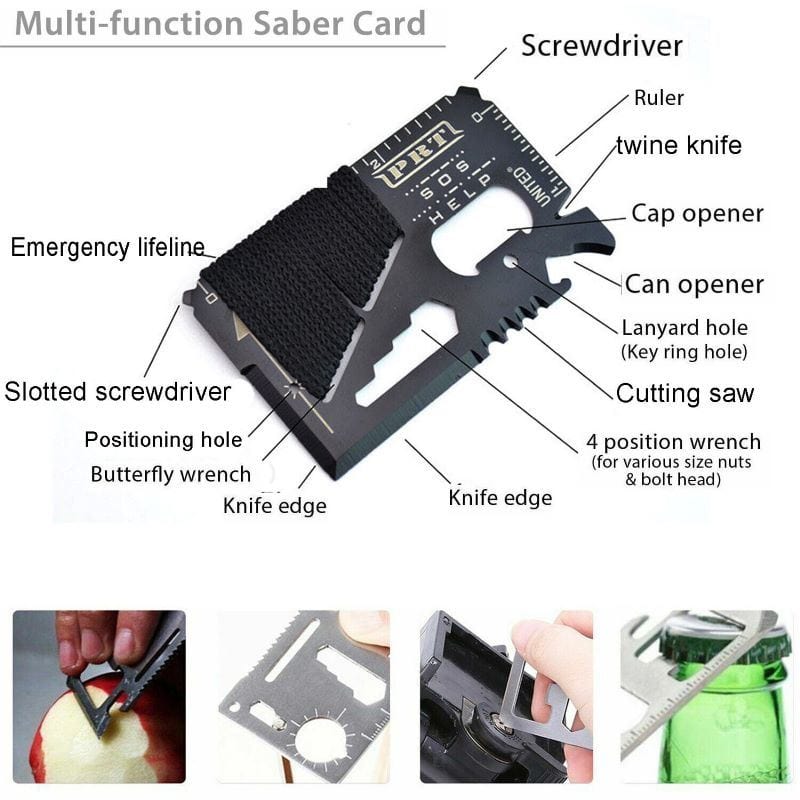Outdoor Emergency Camping Hiking Survival Gear Tools 14-in-1 Kit - Premium Tools from Prepared Bee - Just $59.21! Shop now at Prepared Bee