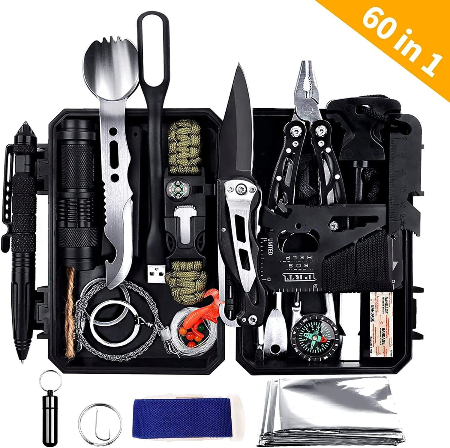 Antarctica Emergency Survival Gear Kits 60 In 1 - Ultimate Preparedness - Premium Tools from Antarctica - Just $46.06! Shop now at Prepared Bee