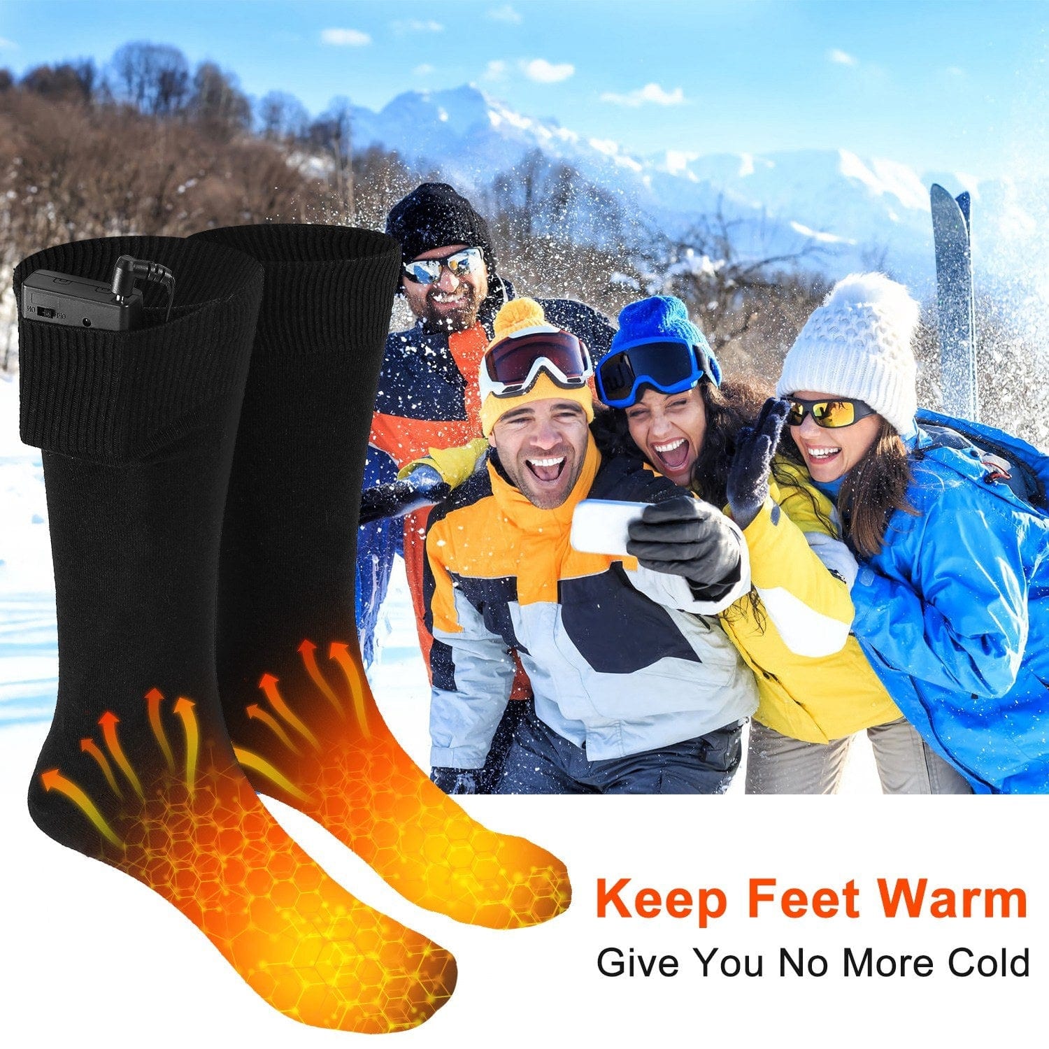 Electric Heated Socks - Warm Thermal Socks (Unisex) - Premium Heated Socks from Prepared Bee - Just $22.89! Shop now at Prepared Bee