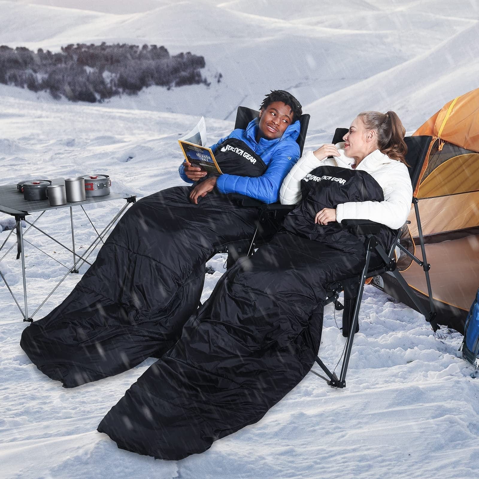 Antarctica Gear Heated Sleeping Bag For Adults 3 - With 16000mah 12v Battery Pack - Cold Weather Sleeping Bag For All Season Hiking & Camping - Black - Premium Sleeping Bags from Prepared Bee - Just $111.85! Shop now at Prepared Bee
