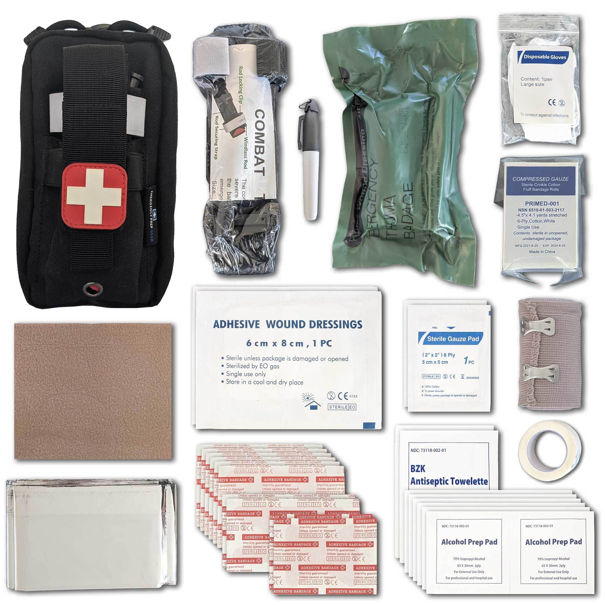 Excursion Field First Aid Kit: 44-Piece Compact IFAK - Compact Personal First Aid Kit - Premium Tools from Emergency Prep Gear - Just $39.47! Shop now at Prepared Bee