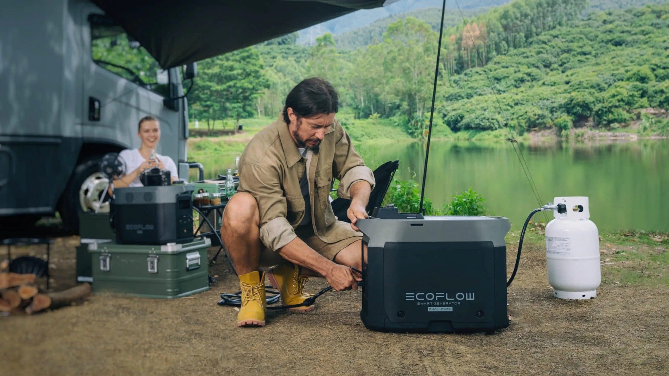 EcoFlow Dual Fuel Portable Smart Generator - 1800W Smart Quiet Power, LPG/Gasoline, Ideal for Home Backup & Outdoor Camping - Premium Portable Solar Power Generators from EcoFLow - Just $1399! Shop now at Prepared Bee