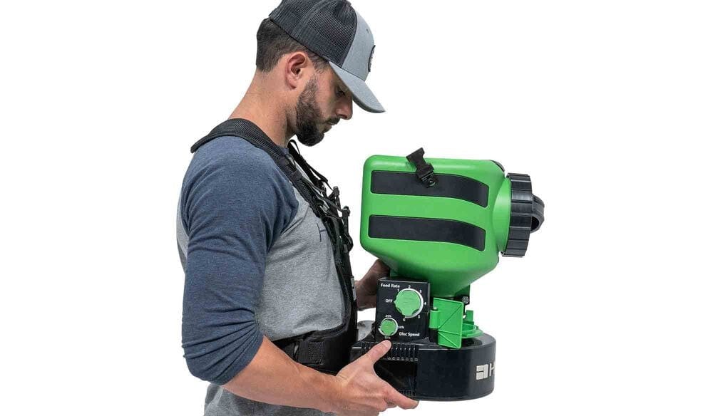 Hooyman 24v Electric Chest Seed Spreader - With Harness, Battery and Charger - Multi-season - Premium Tools from Hooyman - Just $194.69! Shop now at Prepared Bee