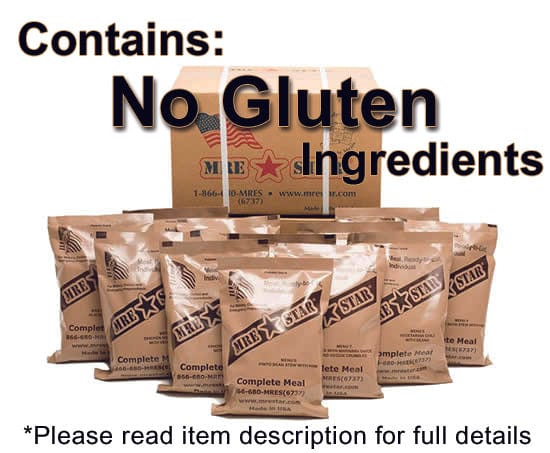 Gluten Free MRE Survival Food- MRE STAR Complete NO GLUTEN MRE Meal Kit with Heaters - Premium Emergency Food Supply from MRE Star - Just $139.49! Shop now at Prepared Bee