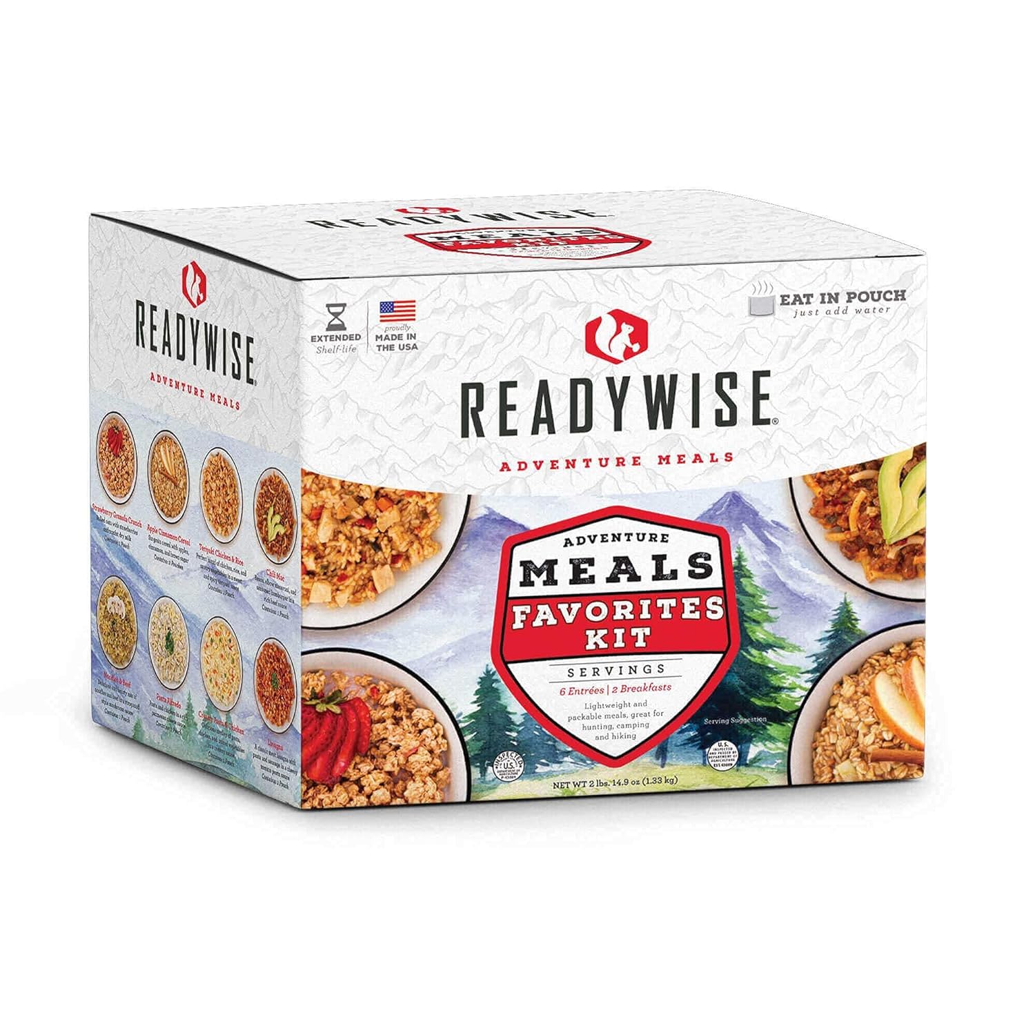 ReadyWise Adventure Meals Favorites Kit - For Emergency Food Supply and Outdoor Adventures - Premium Emergency Food Supply from ReadyWise - Just $69.99! Shop now at Prepared Bee