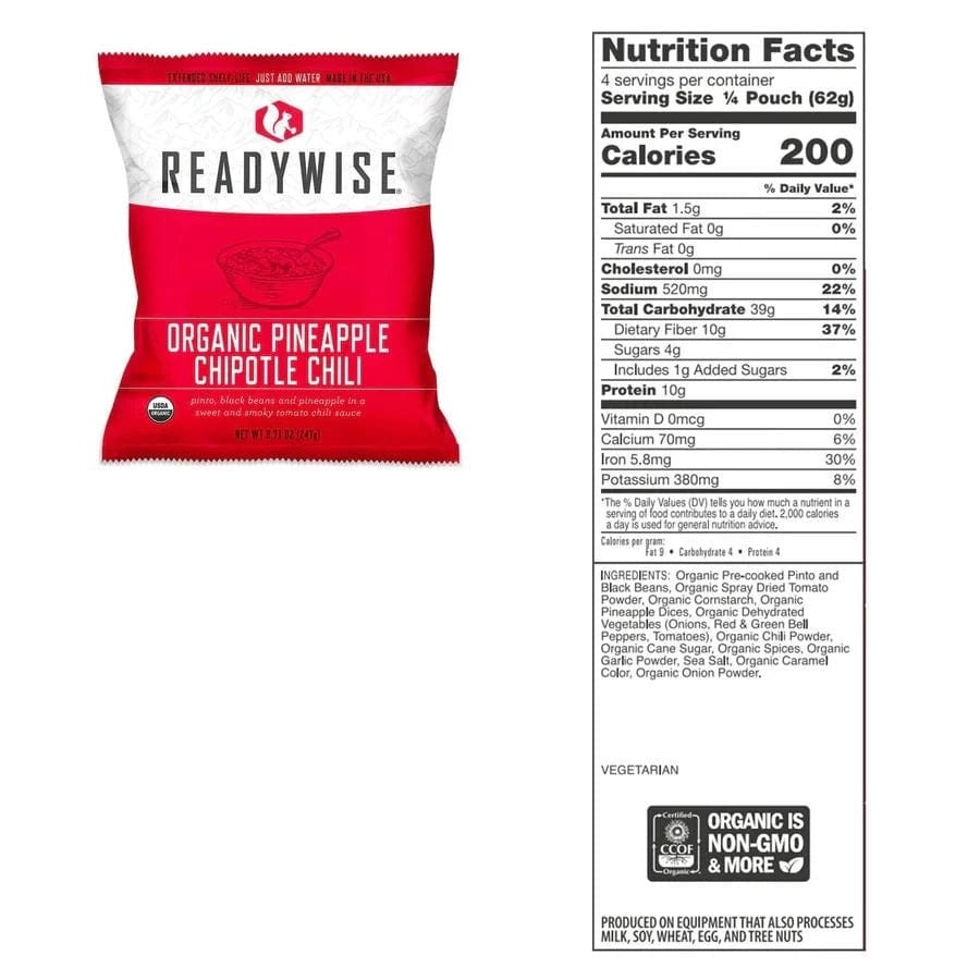 ReadyWise Organic Emergency Food Supply - 90 Serving Bucket - Wise Food Company - Premium Emergency Food Supply from ReadyWise - Just $239.99! Shop now at Prepared Bee