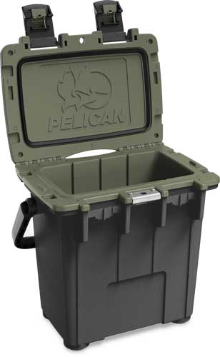 PELICAN 20QT Elite Cooler - Extreme Ice Retention - Gun Metal / OD Green - Premium Coolers from Pelican - Just $199.95! Shop now at Prepared Bee