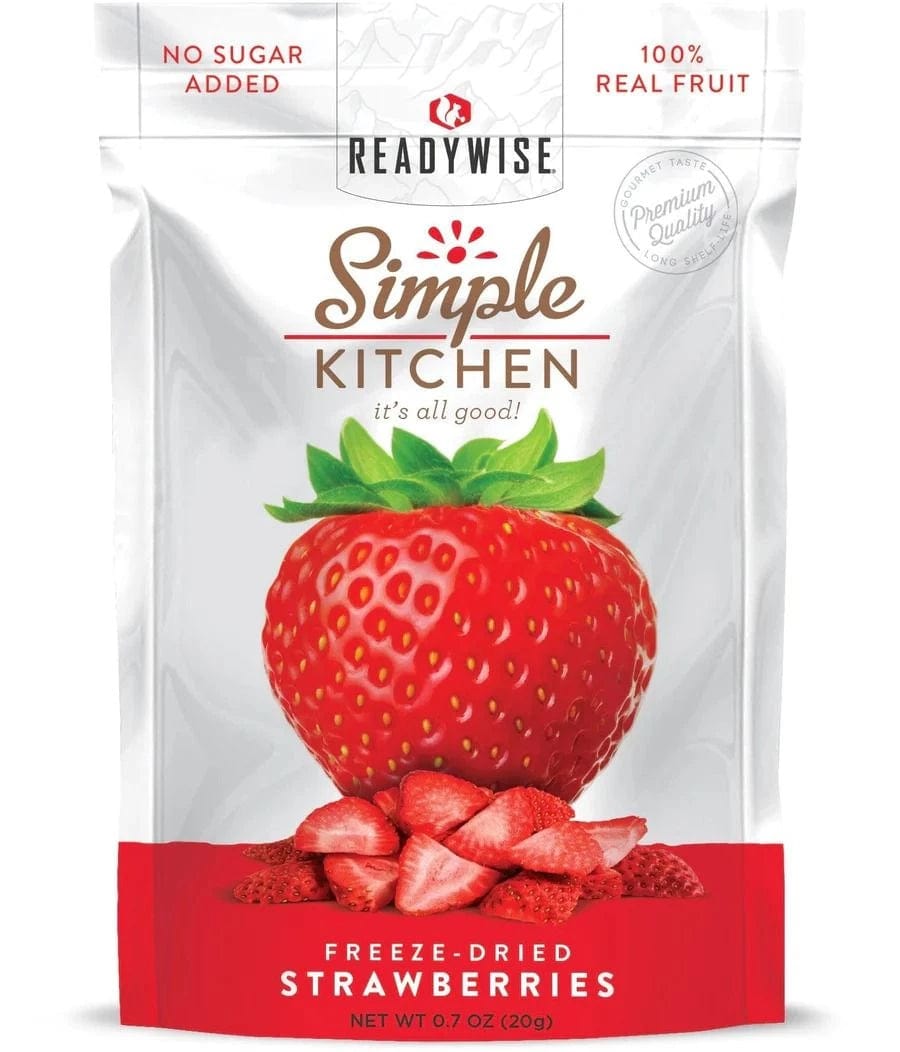 Natural Freeze-Dried Strawberries 6-Pack - Healthy Snack Alternative by ReadyWise - Premium Emergency Food Supply from ReadyWise - Just $29.89! Shop now at Prepared Bee