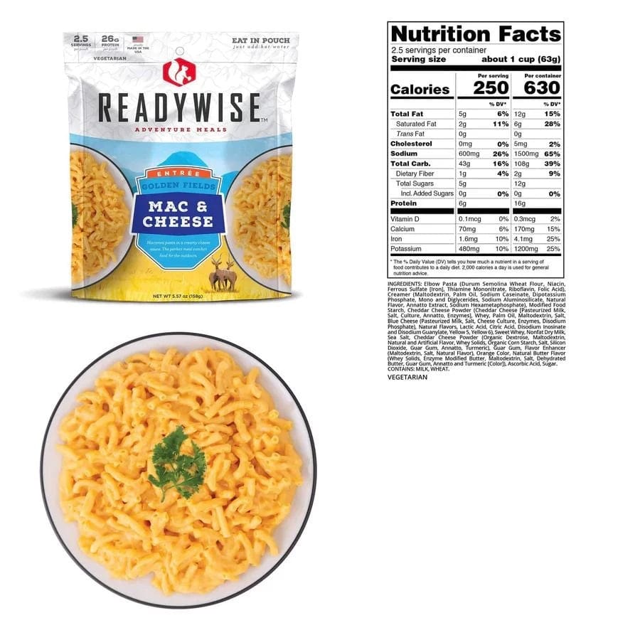ReadyWise Hunting Breakfast & Entree Selection Outdoor Adventure Meal Kit - Premium Emergency Food Supply from ReadyWise - Just $89.99! Shop now at Prepared Bee