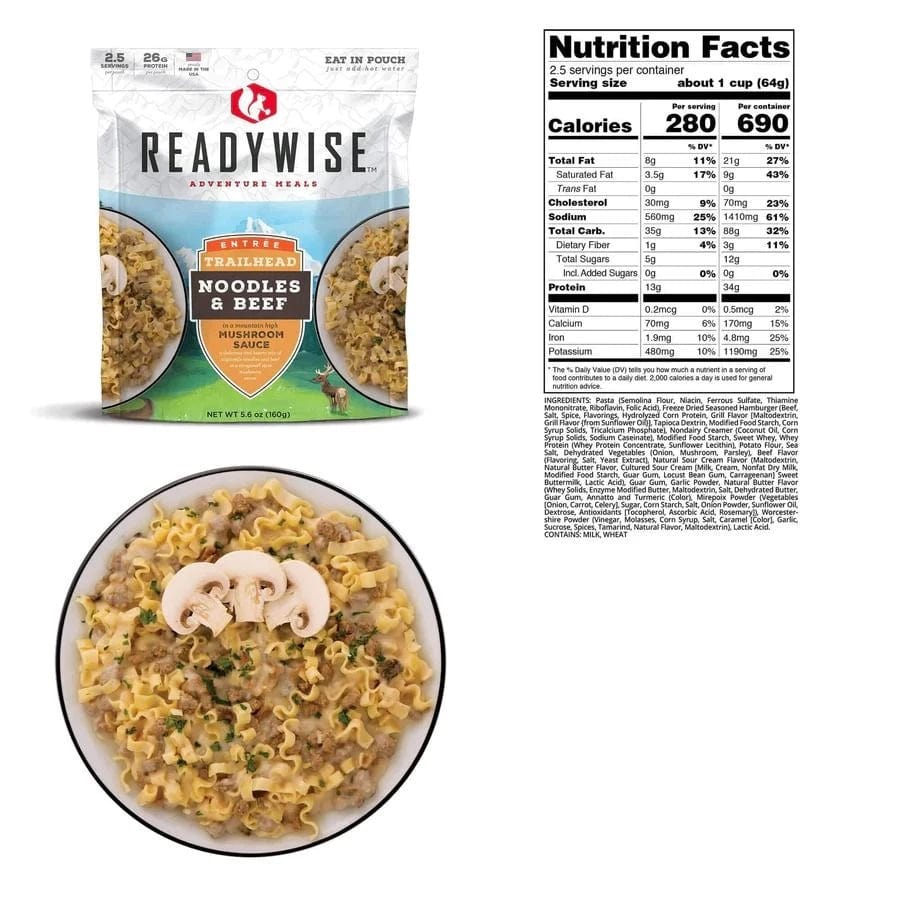 ReadyWise Hunting Breakfast & Entree Selection Outdoor Adventure Meal Kit - Premium Emergency Food Supply from ReadyWise - Just $89.99! Shop now at Prepared Bee