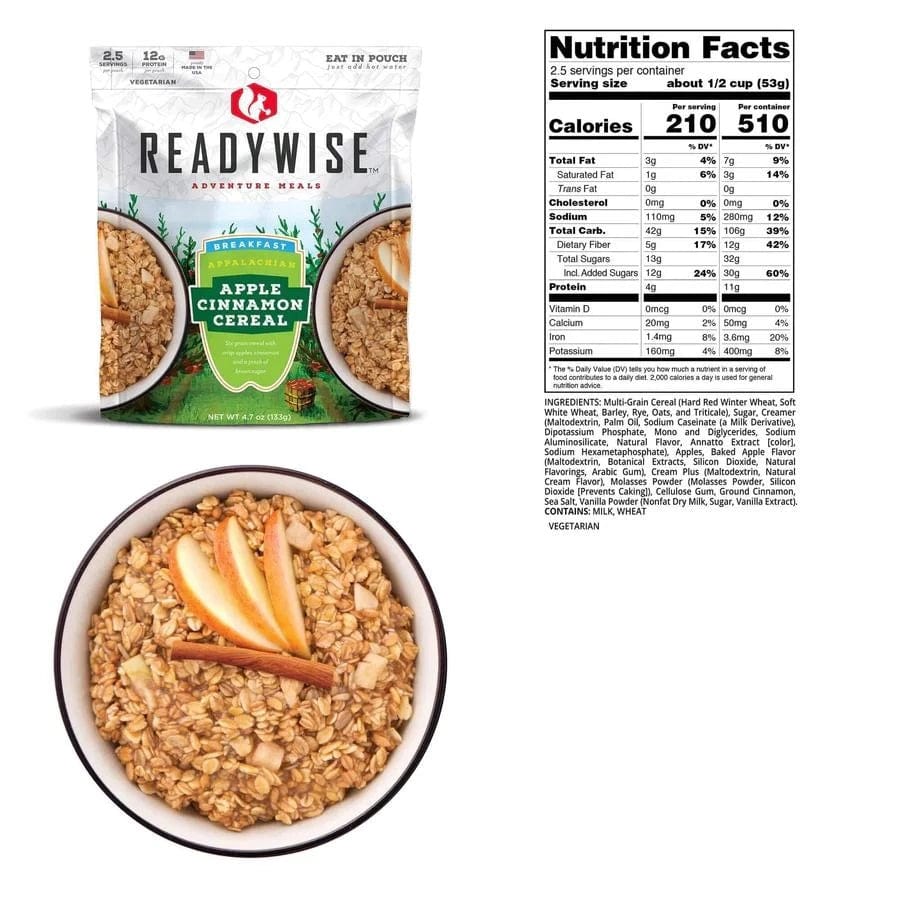ReadyWise Hunting Breakfast & Entree Selection Outdoor Adventure Meal Kit - Premium Emergency Food Supply from ReadyWise - Just $89.99! Shop now at Prepared Bee