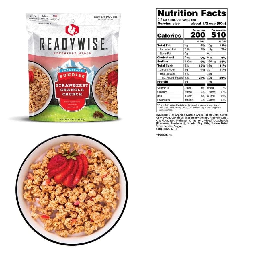 ReadyWise Hunting Breakfast & Entree Selection Outdoor Adventure Meal Kit - Premium Emergency Food Supply from ReadyWise - Just $89.99! Shop now at Prepared Bee