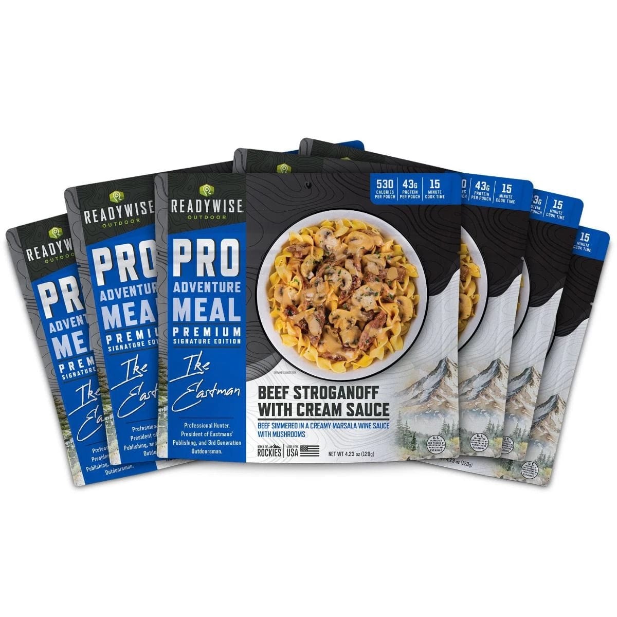 ReadyWise Outdoor Pro Adventure Beef Stroganoff: Gourmet 6-Pack Meal with Mushroom Cream Sauce for Camping & Hiking - Premium Emergency Food Supply from ReadyWise - Just $79.99! Shop now at Prepared Bee