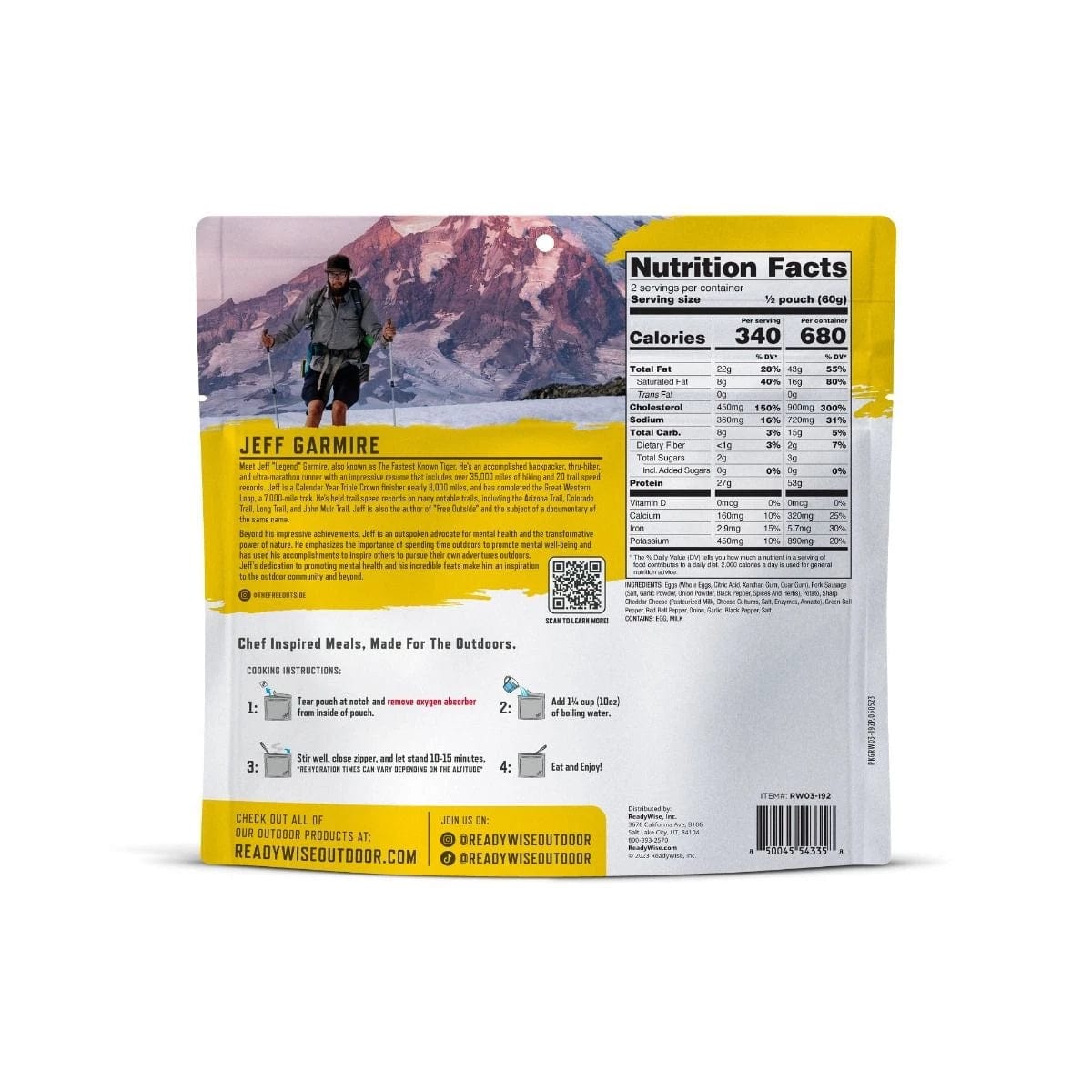 ReadyWise Pro Adventure Breakfast Skillet Meal: Hearty Outdoor 6-Pack for Camping & Hiking Mornings - Premium Emergency Food Supply from ReadyWise - Just $79.99! Shop now at Prepared Bee