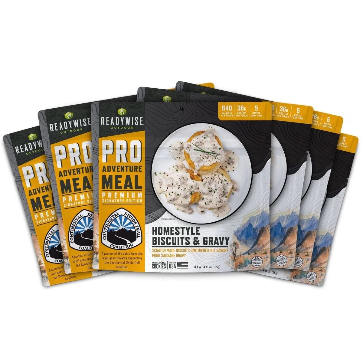 ReadyWise Pro Homestyle Biscuits & Gravy with Sausage Meal: Hearty 6-Pack for Outdoor Breakfast & Brunch - Premium Emergency Food Supply from ReadyWise - Just $79.99! Shop now at Prepared Bee