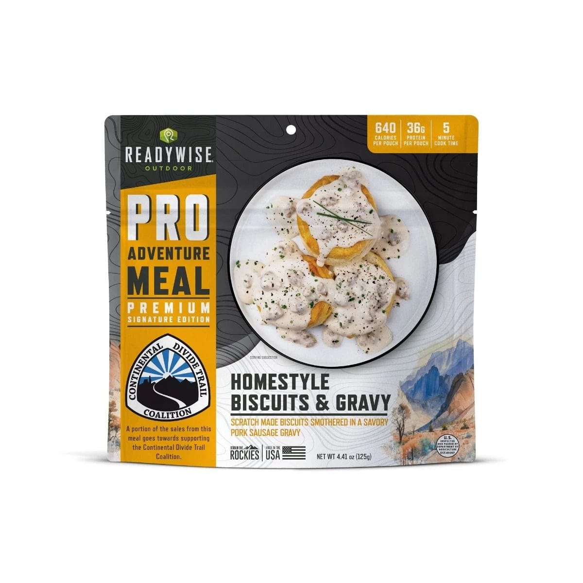 ReadyWise Pro Homestyle Biscuits & Gravy with Sausage Meal: Hearty 6-Pack for Outdoor Breakfast & Brunch - Premium Emergency Food Supply from ReadyWise - Just $79.99! Shop now at Prepared Bee