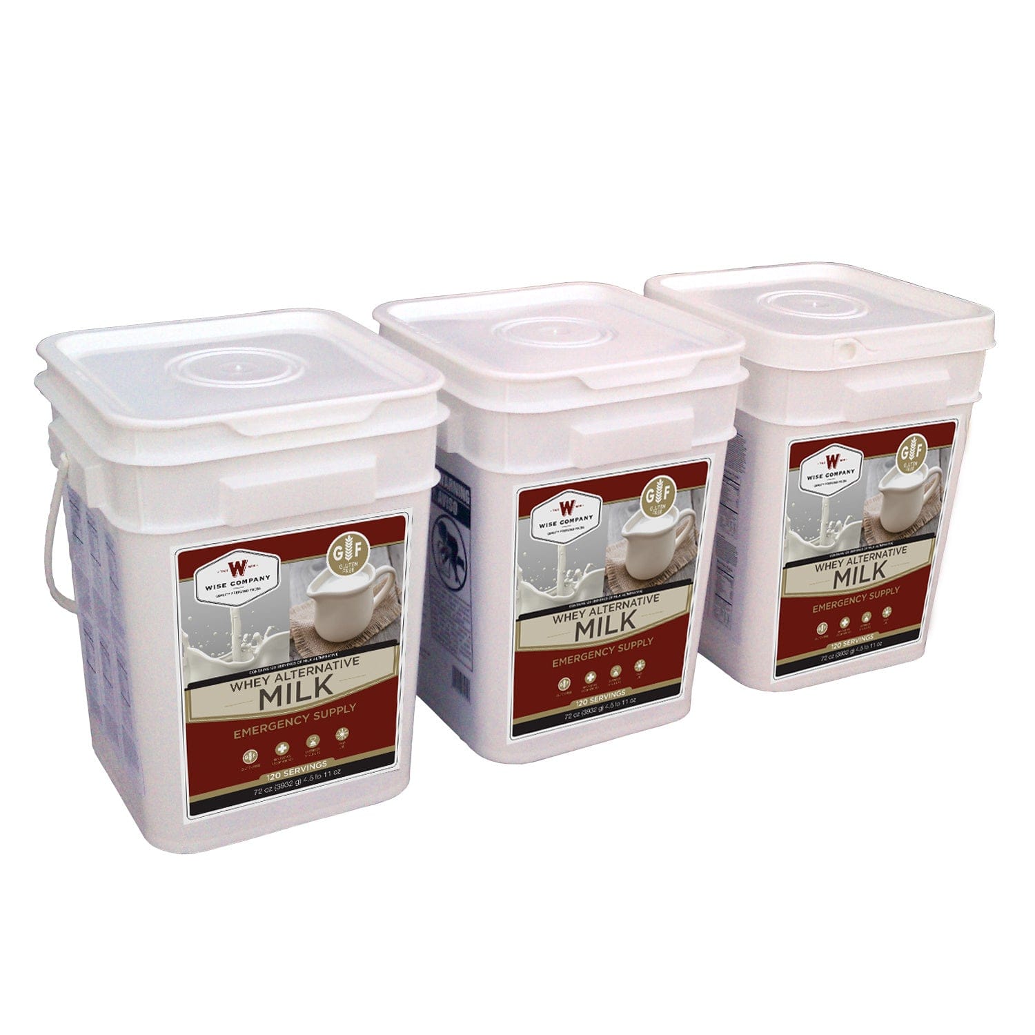 Wise Company 360 Serving Milk Buckets - Premium Emergency Food Supply from Wise Company - Just $249.99! Shop now at Prepared Bee