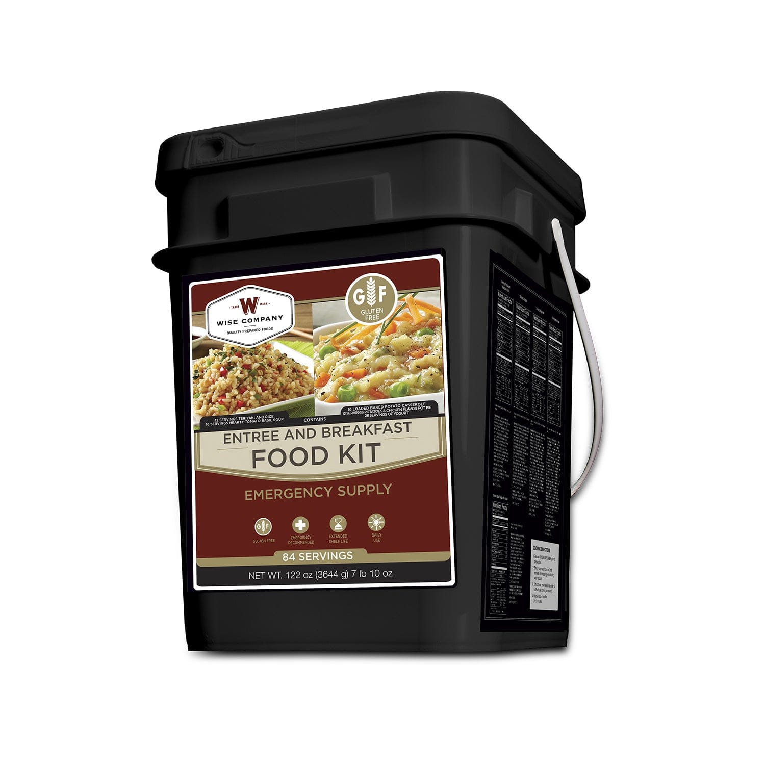 Wise Company 84 Serving Breakfast and Entree Grab and Go GLUTEN FREE Kit - Premium Emergency Food Supply from Wise Company - Just $199.99! Shop now at Prepared Bee