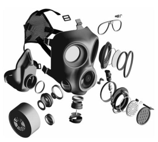 MIRA Safety CM-7M Military Gas Mask Full Face Respirator - CBRN Protection - Premium Gas Masks from Mira Safety - Just $275.95! Shop now at Prepared Bee