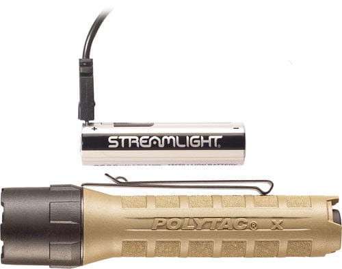 Streamlight Poly-tac X Usb - Light White Led Coyote Brown - Premium Lights from Streamlight - Just $64.38! Shop now at Prepared Bee