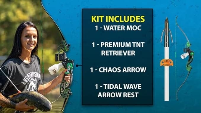 AMS Bowfishing Water Moc Recurve Bowfishing Kit- Right Hand - Complete Bow Kit - Premium Bowfishing from AMS Bowfishing - Just $349.99! Shop now at Prepared Bee