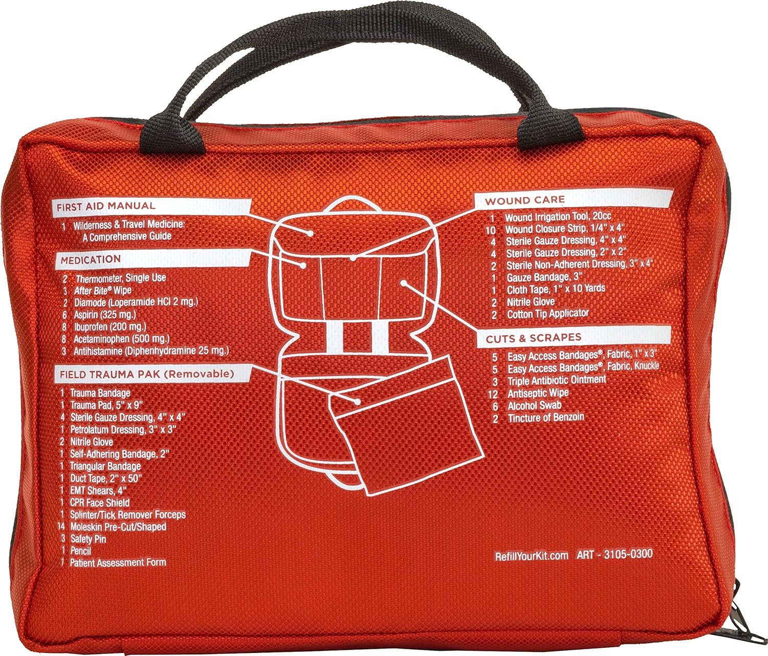 Adventure Medical Kits Sportsman Series 300 First Aid Kit -  Accommodates 6 people for 7 days - Premium Medical Kits from Adventure Medical Kits - Just $89.99! Shop now at Prepared Bee