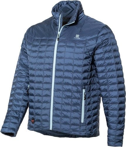 Backcountry Heated Jacket Men's -  Fieldsheer Powered by Mobile Warming Heating Technology - Blue Large - 7.4-Volt Battery