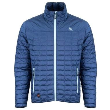 Backcountry Heated Jacket Men's -  Fieldsheer Powered by Mobile Warming Heating Technology - Blue Large - 7.4-Volt Battery