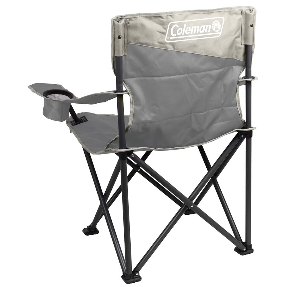 Coleman Big & Tall Quad Camping Chair - Grey - Premium Outdoor from Coleman - Just $64.65! Shop now at Prepared Bee