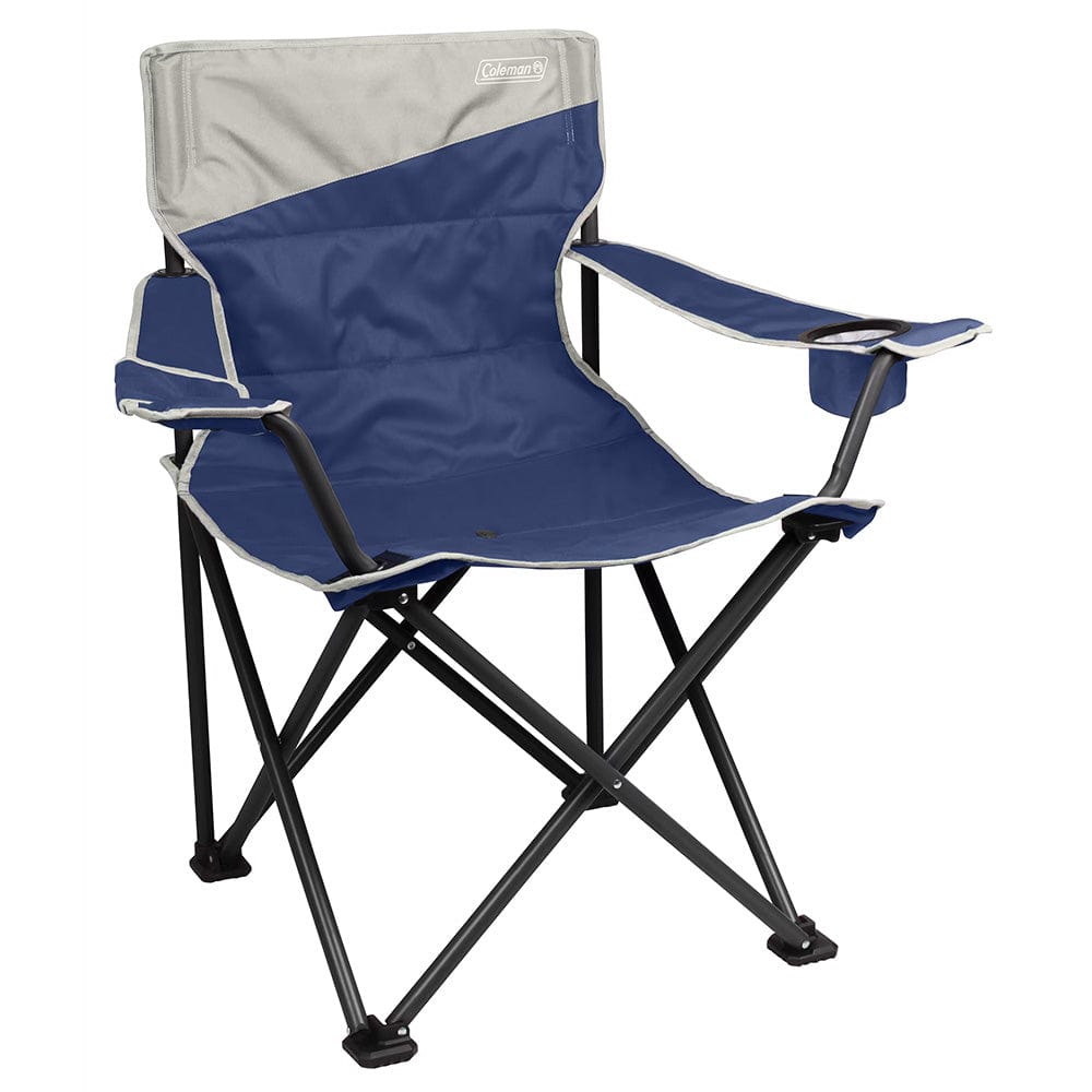 Coleman Big & Tall Quad Camping Chair - Skyfall Blue - Premium Outdoor from Coleman - Just $64.65! Shop now at Prepared Bee