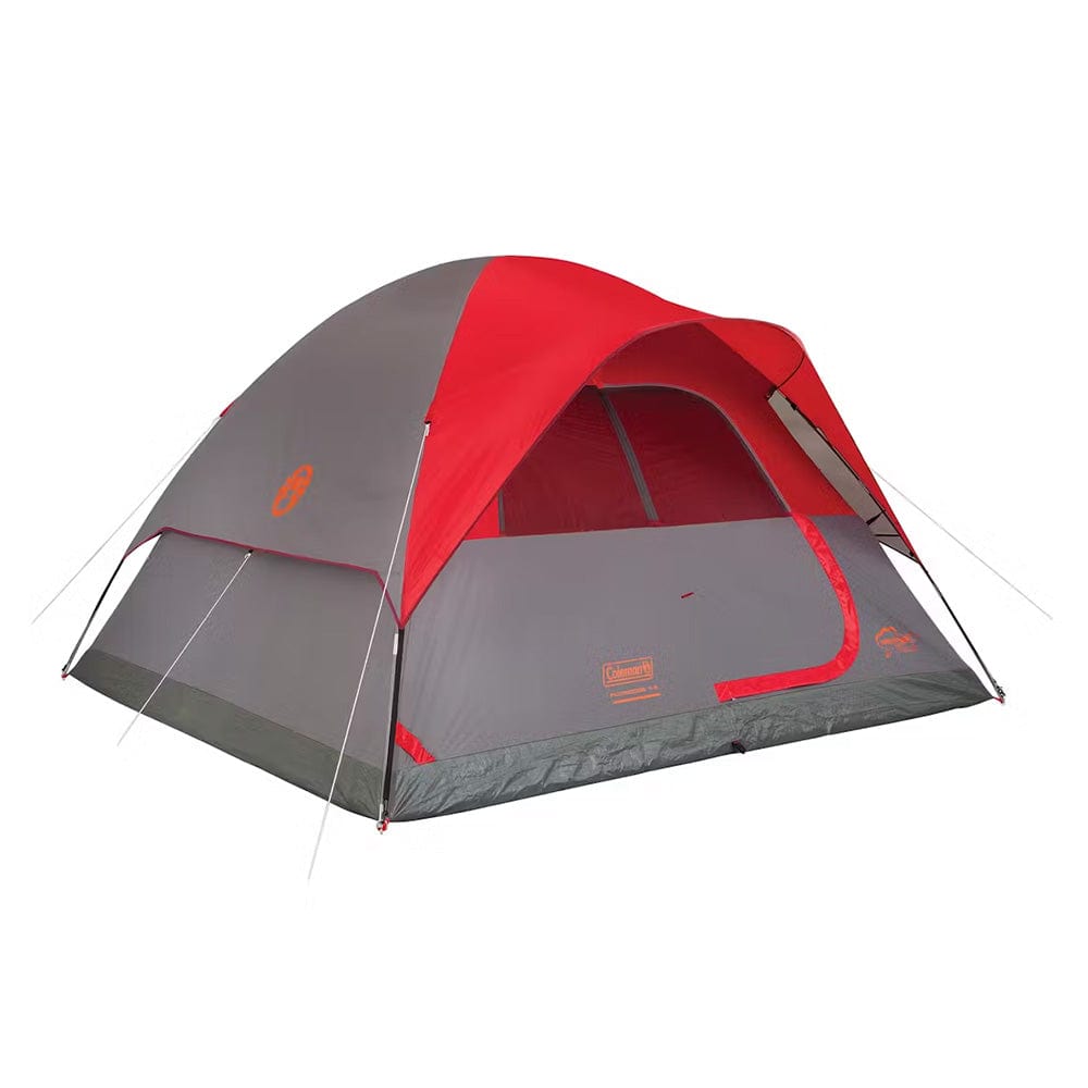 Coleman 6-Person Flatwoods II™ Lightweight Dome Camping Tent - Red - Premium Outdoor from Coleman - Just $101.10! Shop now at Prepared Bee