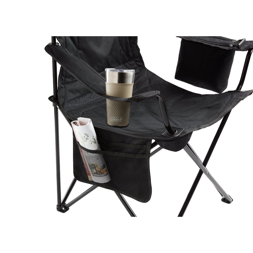Coleman Cooler Quad Chair - Black - Premium Outdoor from Coleman - Just $53.99! Shop now at Prepared Bee