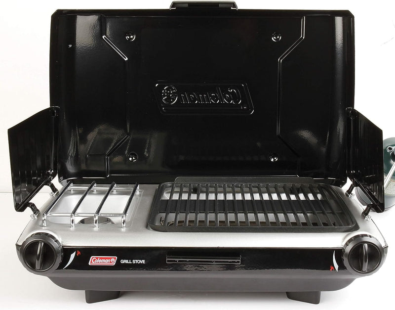Coleman Camping Grill/Stove - 2-Burner Propane Tabletop Grill - Fits 10" Pan