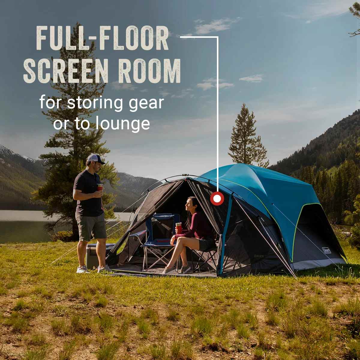 Coleman Carlsbad DarkRoom Dome Camping Tent with Screen Room - Blocks 90% of Sunlight - Weatherproof Tent with Easy Setup - Premium Tents from Coleman - Just $247.80! Shop now at Prepared Bee