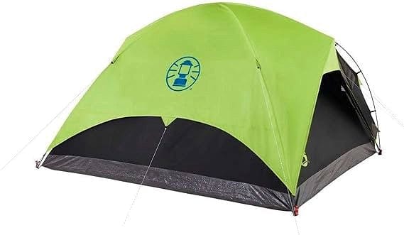 Coleman Carlsbad DarkRoom Dome Camping Tent with Screen Room - Blocks 90% of Sunlight - Weatherproof Tent with Easy Setup