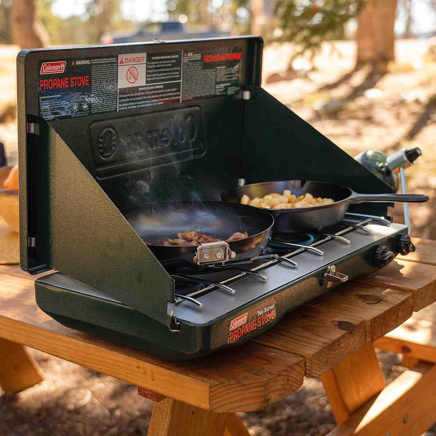 Coleman Classic Propane Stove, 2 Burner - Reliable Portable Gas Camping Stove for Outdoor Cooking, Easy-to-Use and Durable